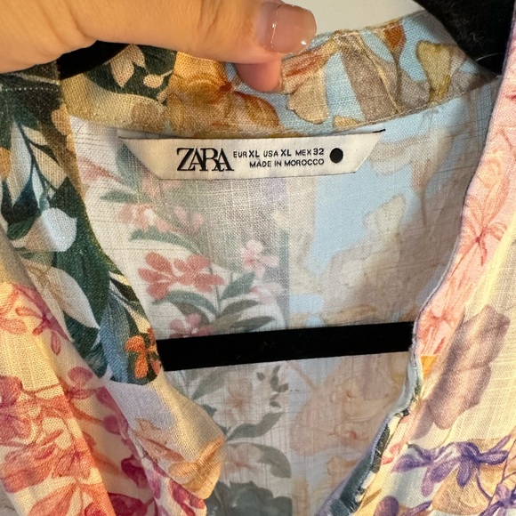 Zara Long sleeve floral dress - Picture 4 of 6